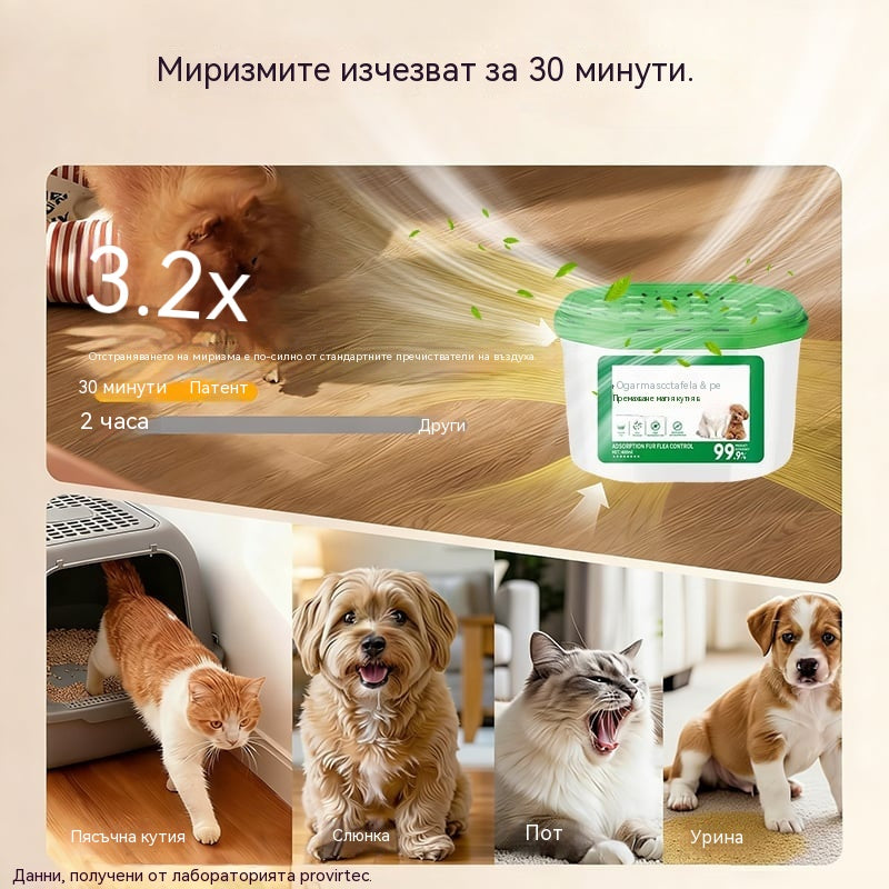 🔥 ОФЕРТА 2026 - Вълшебна кутия за премахване на козината и миризмата на домашни любимци в дома