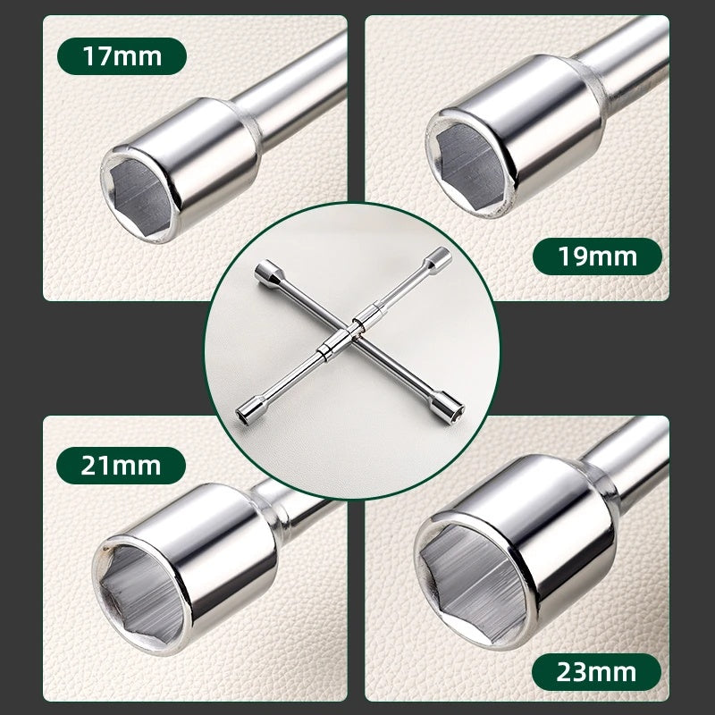 🔧🚗 Сгъваем гаечен ключ 4 в 1 – по-лесна смяна на гума