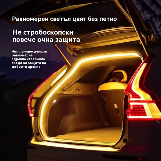 🚗Автоматична LED светлина за багажник | Висока яркост, лесен монтаж, съвместима с 99% от превозните средства
