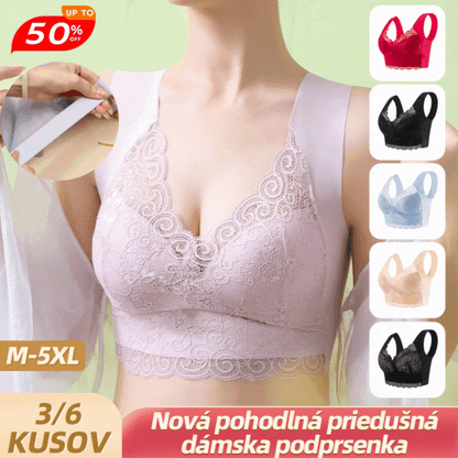 【35% ОТСТЪПКА】💥【40кг-110кг】Нов дамски удобен и дишащ сутиен (6 части)>Подходящ за жени над 40 години (препоръчано от лекар)