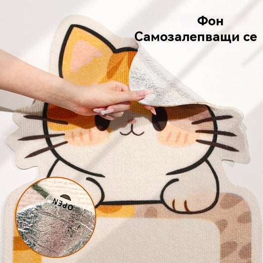 🏆【🔥Гореща разпродажба】Стенна драскалка за котки - Вертикална кубична драскалка - Не се изисква монтаж