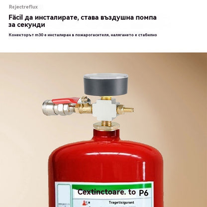 👍👍Преобразуване на домашно приготвена бутилка за пожарогасител в газова бутилка за голяма надморска височина, газова бутилка за къмпинг и пикник на открито, с многократно пълнителен газов клапан.