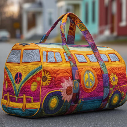 🌸👜Пътна чанта Hippie Van с подплатена материя