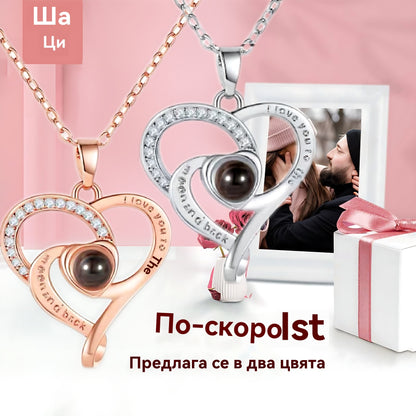 ✨Колие във формата на сърце, подарък за Свети Валентин + очарователно плюшено мече от консервирана роза - романтичен подарък за Деня на майката, сватби, годишнини и Свети Валентин.