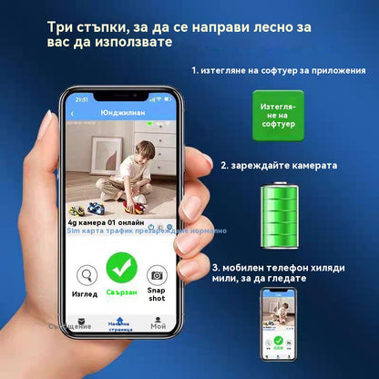 🏠📹🕵️Купете едно, вземете второ безплатно🔥Мини квадратна камера, HD смарт камера, безжично дистанционно наблюдение на дома (WiFi)