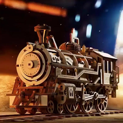 🚂Комплект пъзел от супер дървени механични модели