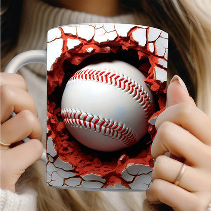 ⚽🏀🥎 Керамична чаша с дизайни на футбол, баскетбол и ръгби