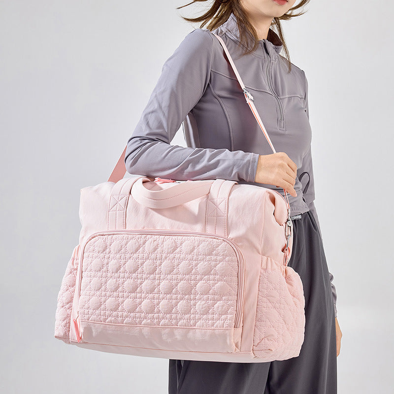 👜👜Пътна чанта с голям капацитет с разделяне на мокро и сухо, чанта за фитнес за йога през рамо, чанта тип „тоут“