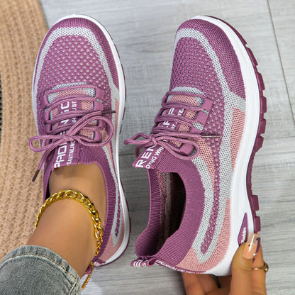 🌸👟Нови пролетни спортни обувки Flyknit от мрежеста материя за жени