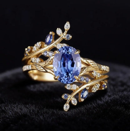 💎💍Луксозен меден пръстен, инкрустиран с циркони – романтичен подарък за любимия човек.