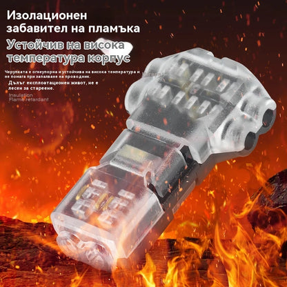 🏆LED клемен блок без запояване, двупосочен, заключващ се клемен блок