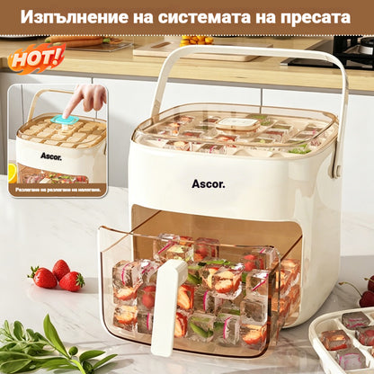 🧊Бърз лед ✨ Ледогенератор + кутия за съхранение