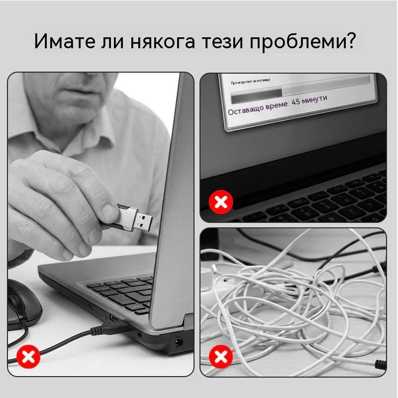 🔌✨ Преносим USB-C хъб 5 в 1 с 4K HDMI изход 🎥💻