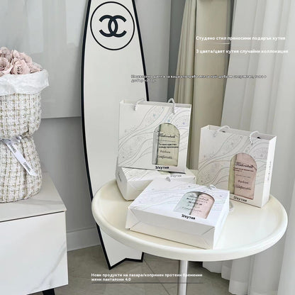 🩲Безшевни бикини за бременни с висока талия и антибактериална структура, тип триъгълник, с копринен протеин 4.0