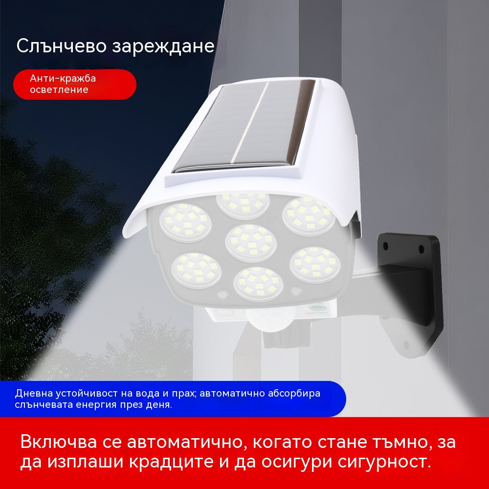 ☀️🚨💡ГОРЕЩИ ОФЕРТИ 2026💥Соларна лампа тип камера със сензор за движение