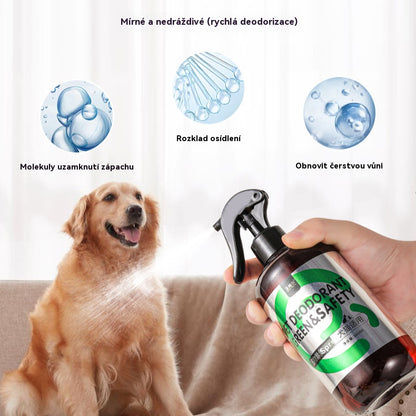 ✨【Купете 1, вземете 1 безплатно】🐶🐱Дезодорант спрей за домашни любимци, който елиминира миризми и убива бактерии