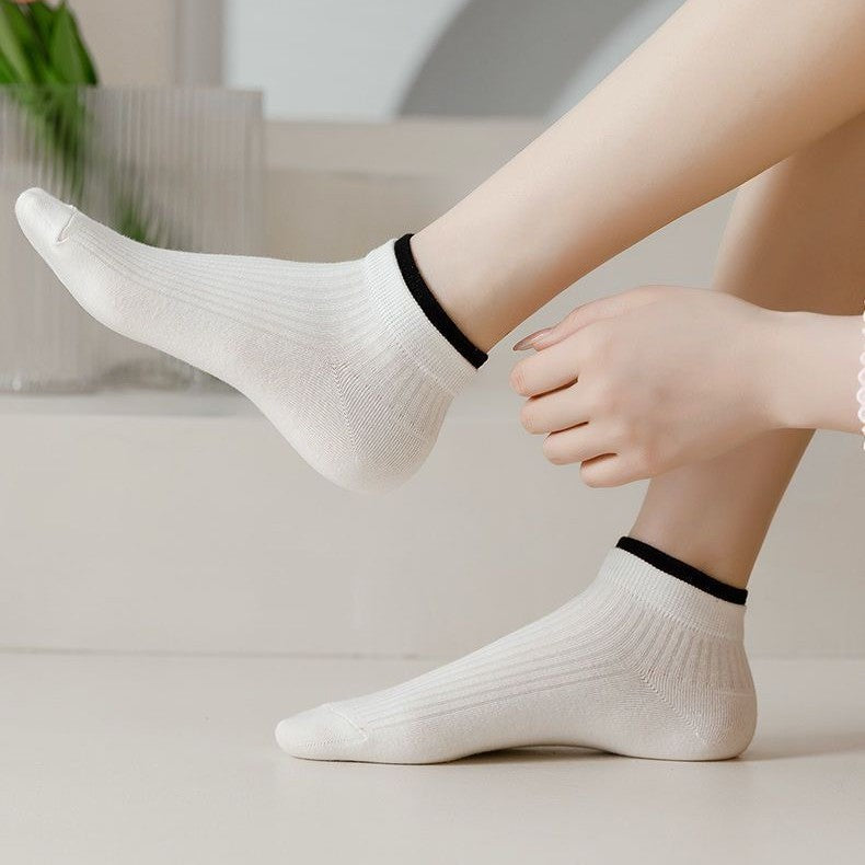 🔥【Купете 5, вземете 5 безплатно】🧦✨2026 Нови леки, устойчиви на миризма, дишащи, антибактериални къси чорапи 7A
