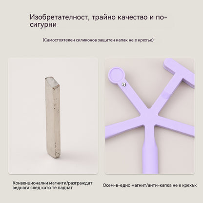 💅🧲🎨Горещи продажби🔥8в1 магнитна декорация за нокти с котешко око, силен магнитен ефект, многофункционален инструмент с котешко око