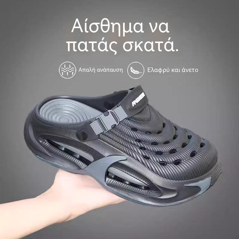 👟50% ОТСТЪПКА🌬️Мъжки сандали 2 в 1 за универсално ползване - дебела EVA подметка, неплъзгащи се и изключително леки, дишащи🏃‍♂️