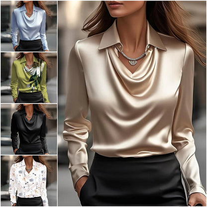 30% OFF🔥【Купете 1, вземете 1 безплатно】✨【S-3XL】Семпла дамска риза с щампа и яка