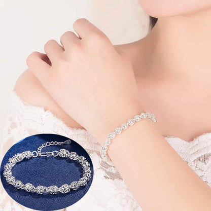 😀👉【Купете 1, вземете 1 безплатно】💖🐰Нова гривна с късметлийски заек от сребро 925