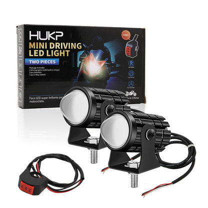 💡Подходящ за мотоциклети🏍️Двуцветен LED прожектор