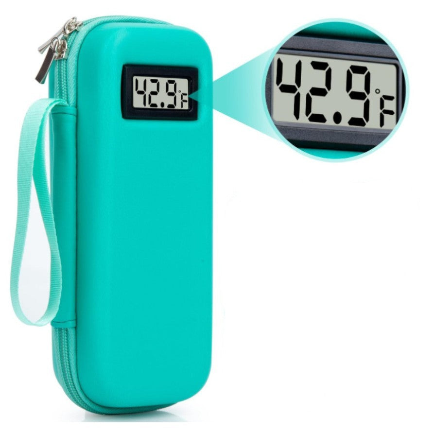Кутия за охлаждане на инсулин за пътуване с дисплей за температура