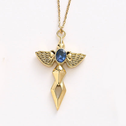 💎✨Колие с ангелски меч，Нишови и уникални висулки за двойки