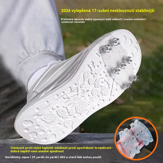 🔥【Купи 1, вземи 1 безплатно】🚶🏔️Калъфи за обувки с 5 зъба за туризъм на открито, противоплъзгащи, подходящи за снежен туризъм, алпинизъм, скално катерене и зимни ледени повърхности