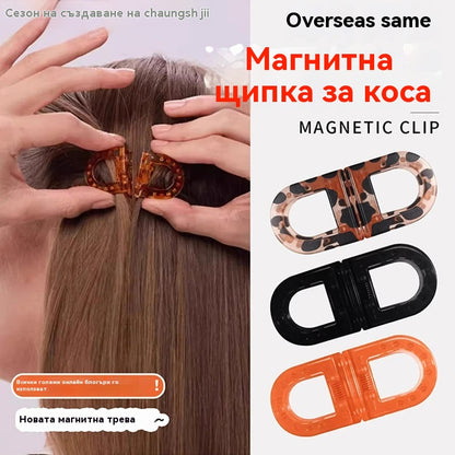 🎀✨ Умните магнитни щипки за коса улесняват стилизирането - просто ги защипете, докоснете и те светват за няколко секунди! ✨