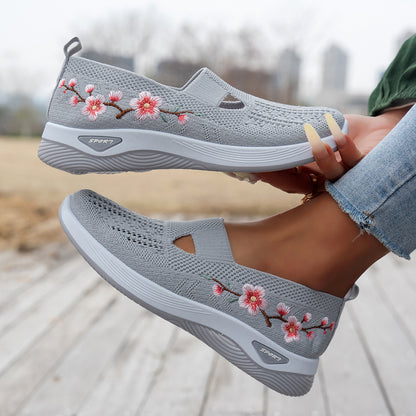 🌸👟Дамски дишащи ежедневни обувки с плетена материя