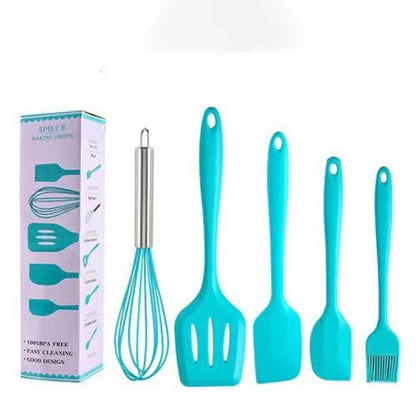 💥🛒【Голяма фабрична разпродажба】Комплект от пет незалепващи кухненски инструменти за печене