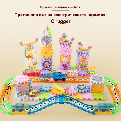 50% отстъпка🧩【83 бр.】💖 Електрически строителни блокове Образователни играчки