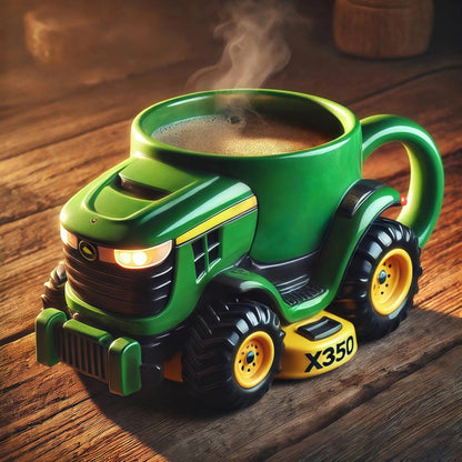 🔥☕Ретро чаша за кафе с форма на селскостопански трактор