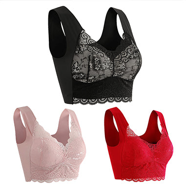 👙💖【3 бр】Нов дамски удобен дишащ сутиен (3 броя)> (Препоръчано от лекар)