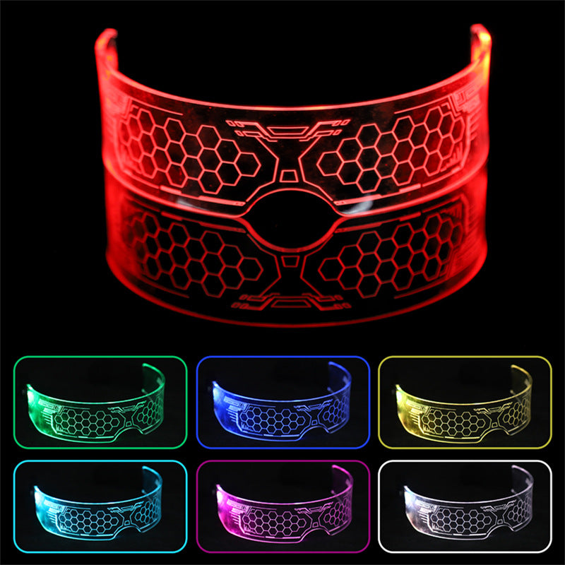 😎LED неонови очила✨---Регулируеми цветни светлини--Идеални за рождени дни, абитуриентски балове или събития с неонова тематика!