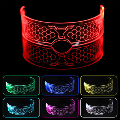 😎LED неонови очила✨---Регулируеми цветни светлини--Идеални за рождени дни, абитуриентски балове или събития с неонова тематика!