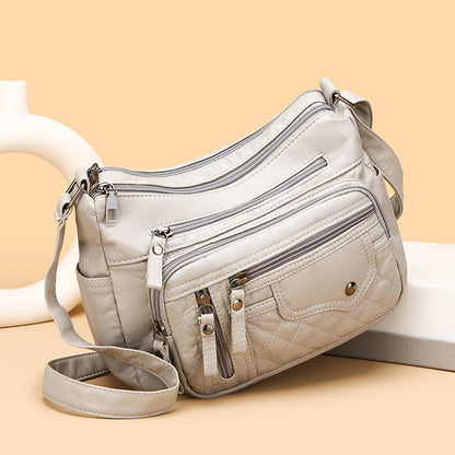 🔥【30% отстъпка】2026 Нова чанта през рамо/кръстосана чанта с голям капацитет от мека кожа за