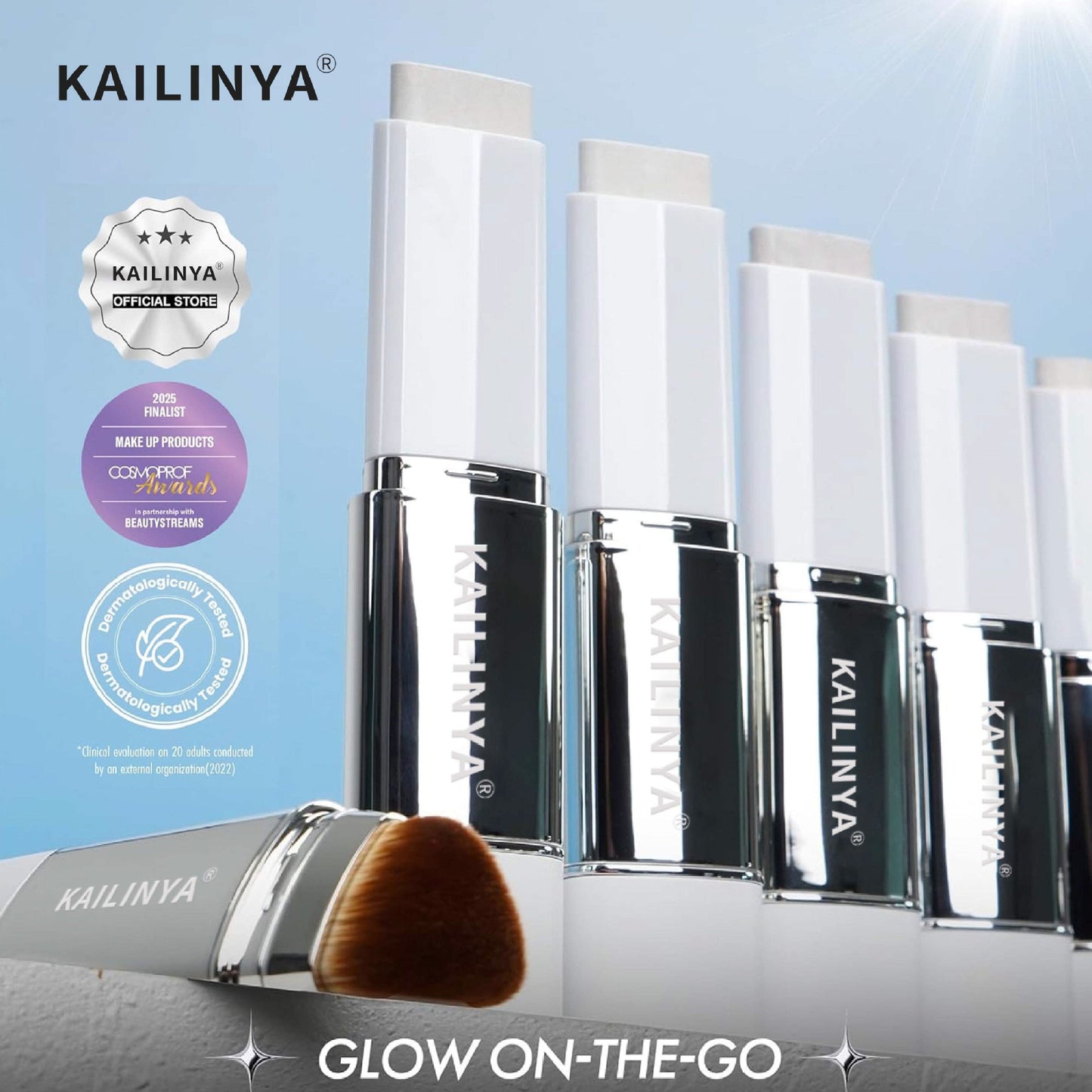 ⏰💕🔥【Купете 1, вземете 1 безплатно】🌟V Бял корейски крем-стик за грим, променящ цвета си