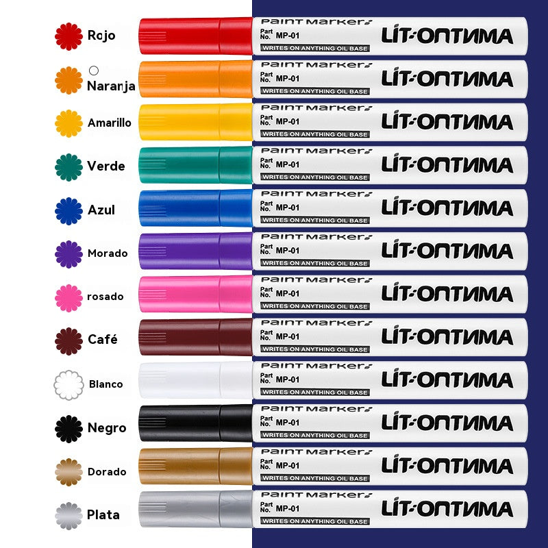 🔥Водоустойчив маркер за боя за автомобилни гуми/маркер за метална боя