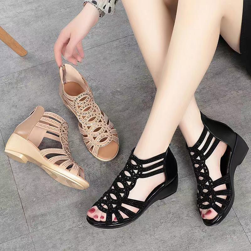 🔥👡【35-42】Нови модерни дамски сандали в едноцветен цвят