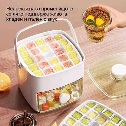 💥🧊 48 Ледогенератор｜Съхранение на лед + Защита от протичане + Подреждане｜Спестяващ място и високоефективен🏖️✅