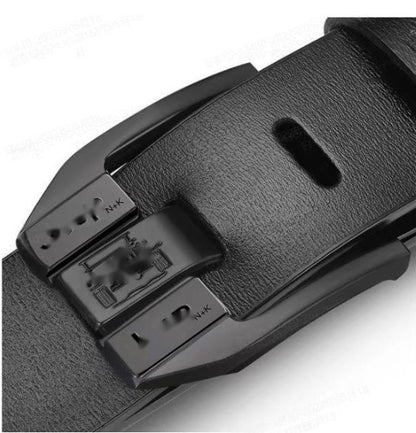 Ретро мъжки колан от висок клас, дънков колан с катарама от естествена кожа, семпла и стилна катарама, подбрана еднослойна телешка кожа, здрава и издръжлива