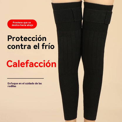 🦵🔥 Дълги зимни термо наколенки – облекчение от студ и болки в ставите, топли и неплъзгащи се