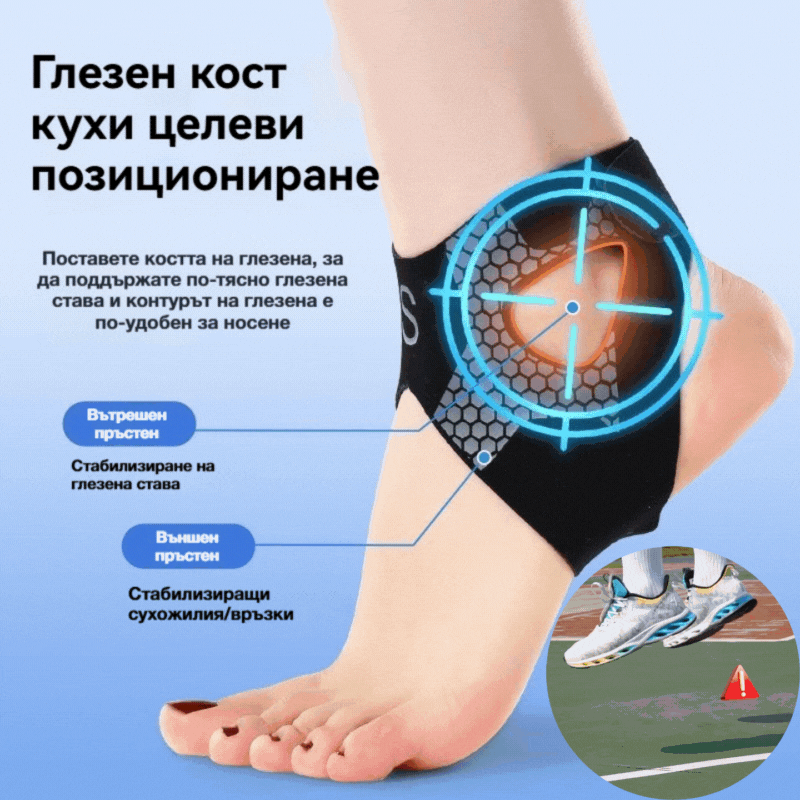🦶Професионален спортен бандаж за опора на глезена и защита от навяхвания