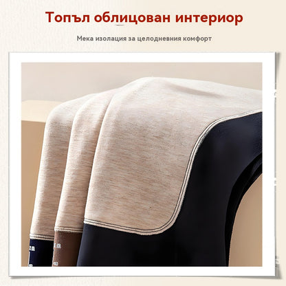 🔥Мъжки безшевен елек с кръпка и постоянна топлина