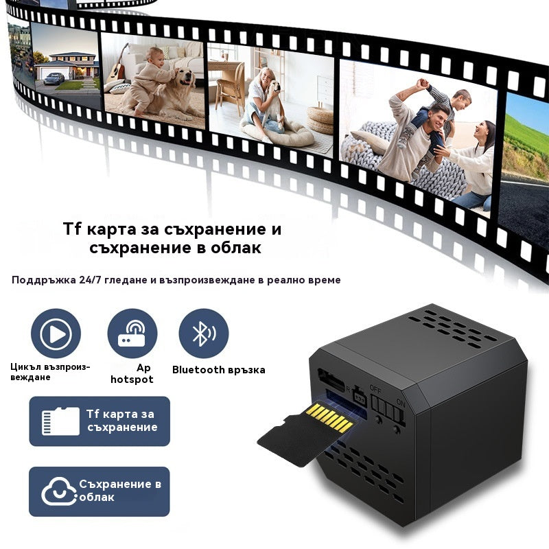 🏠📹🕵️Купете 1 и вземете 1 безплатно🔥Малка квадратна камера, интелигентна камера с висока разделителна способност, безжично дистанционно наблюдение на дома чрез WiFi