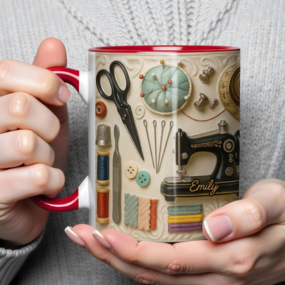 【30%OFF】🧵☕Чаша с мотив за шиене - перфектният подарък за креативни души, които обичат да шият