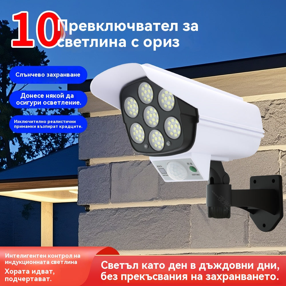 ☀️🚨💡ГОРЕЩИ ОФЕРТИ 2026💥Соларна лампа тип камера със сензор за движение