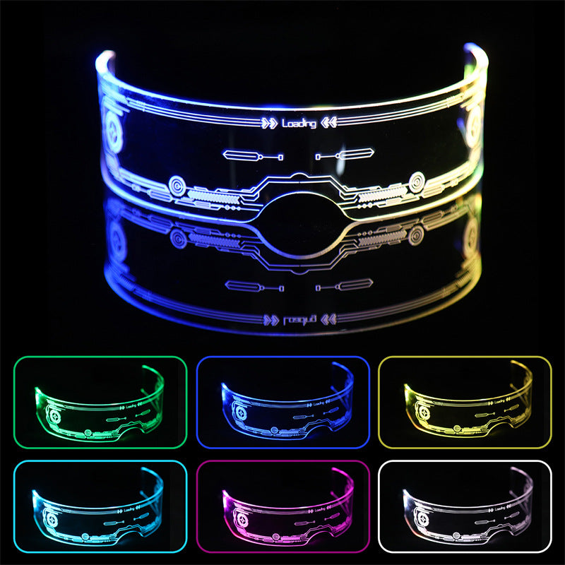😎LED неонови очила✨---Регулируеми цветни светлини--Идеални за рождени дни, абитуриентски балове или събития с неонова тематика!